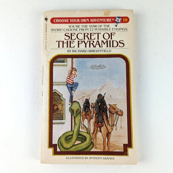 Vintage 80s Choose Your Own Adventure Book - Secret of the Pyramids #19 - Picture 1 of 10